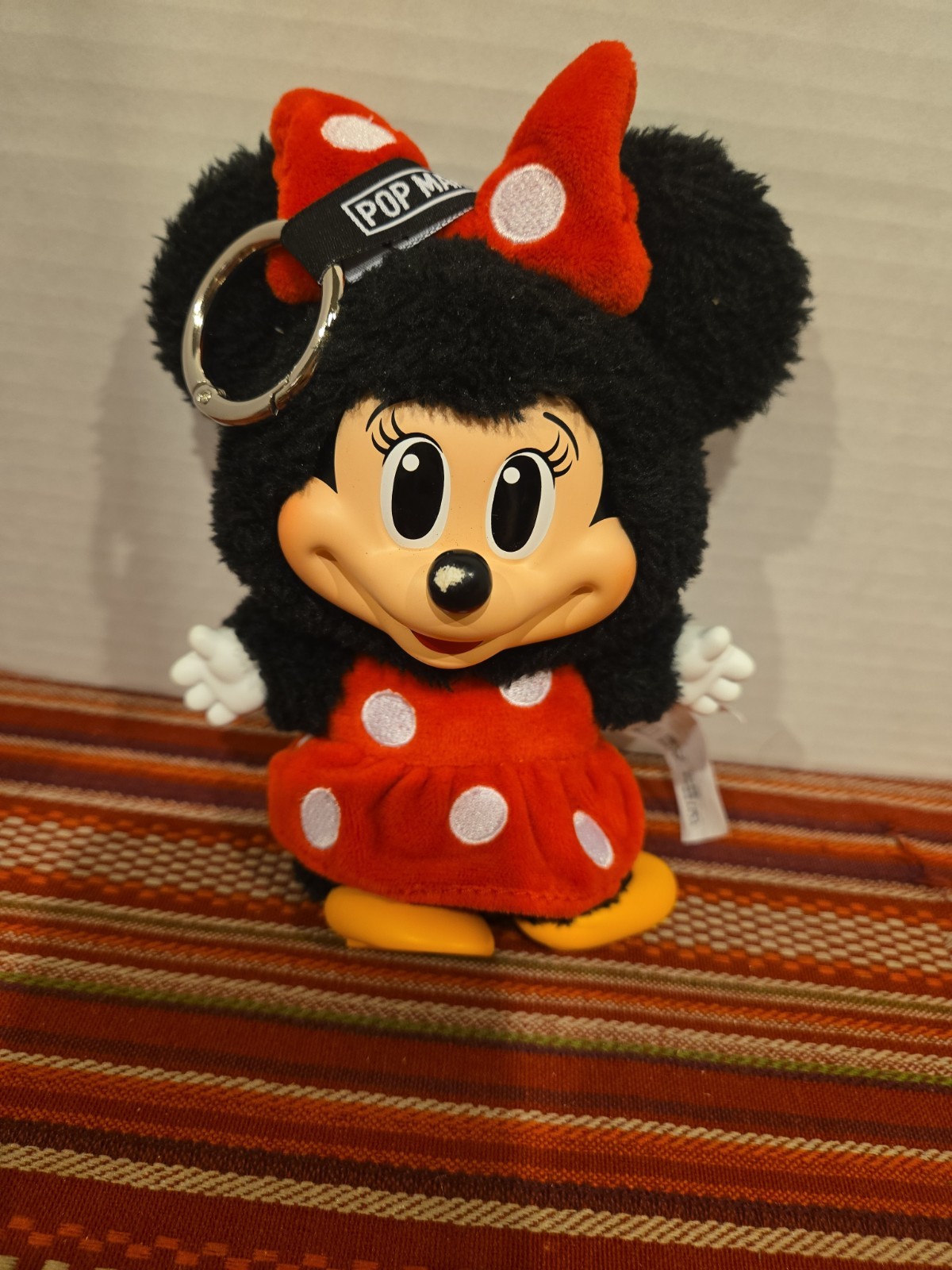 POP MART x Mickey Family Cute Together Keychain Series Keychain Plush – Minnie