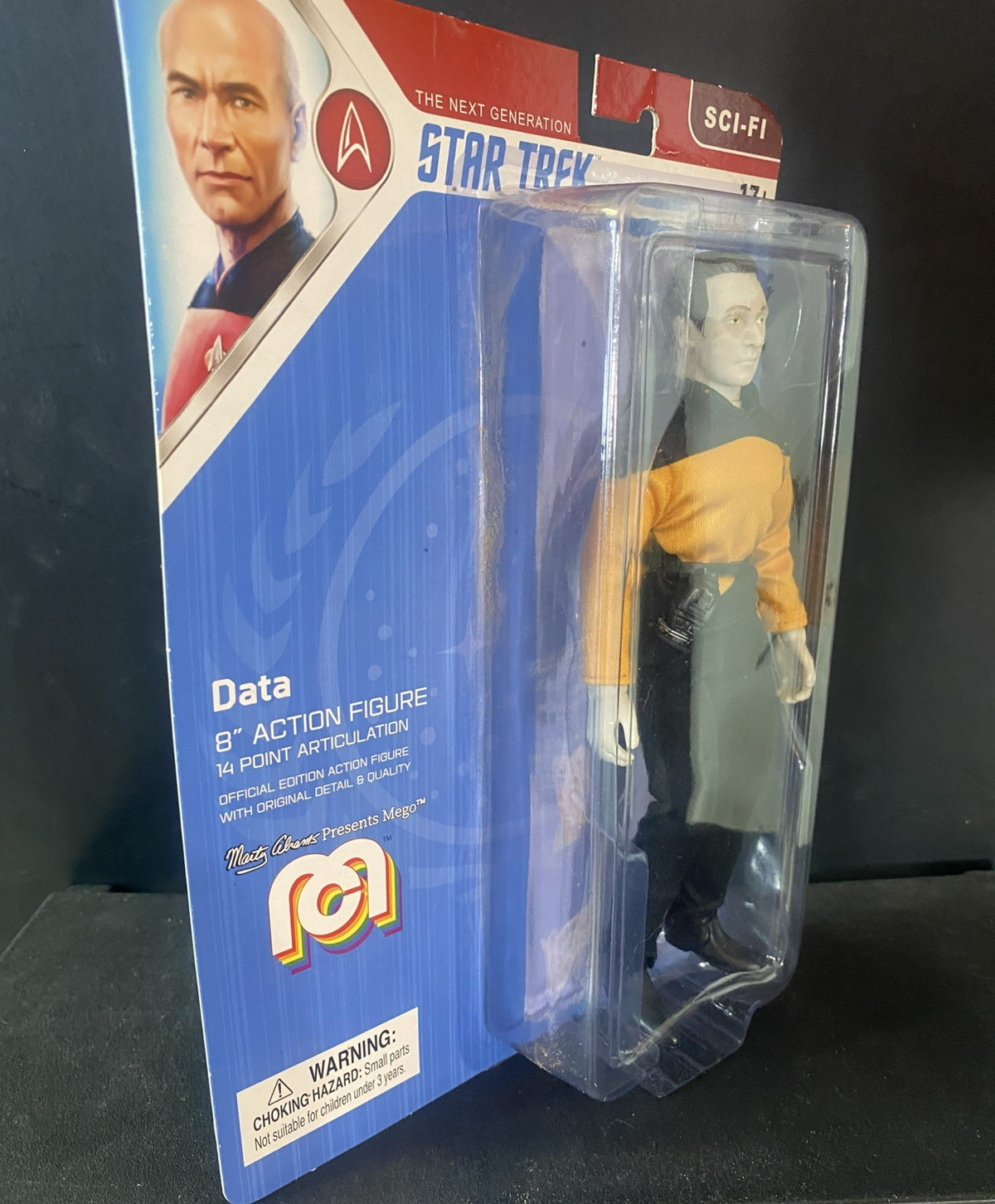 STAR TREK NEXT GENERATION DATA 8&Prime; MEGO 2019 62781 SEALED
