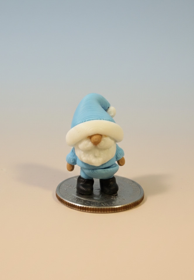 Mini Flexi Gnome – Articulated 3D Printed Fidget Toy | Cute Desk Decor