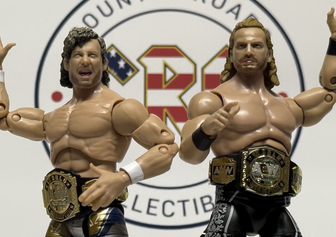 Jazwares AEW Unrivaled Amazon Hangman Adam Page & Kenny Omega Tag Team Pack