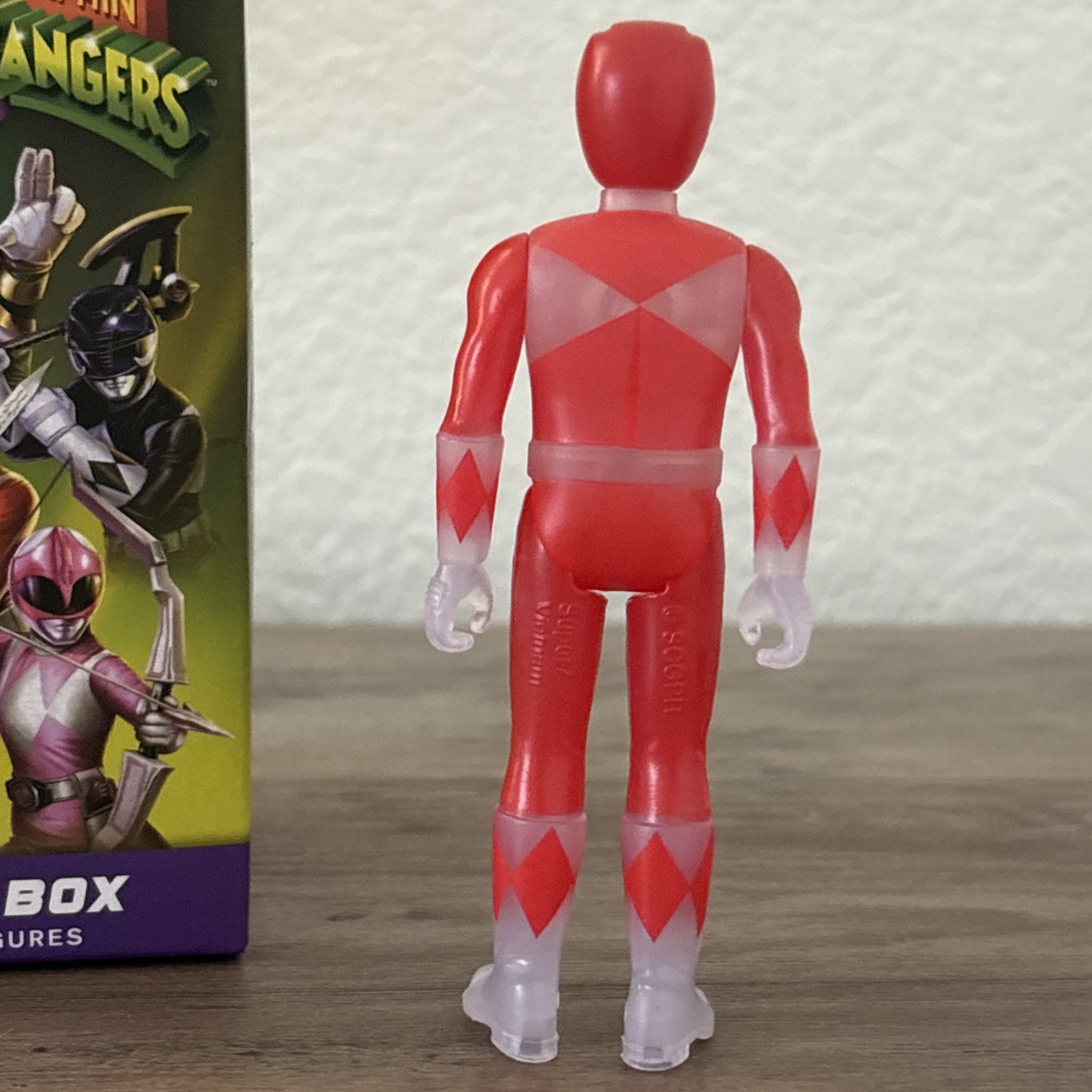 Super7 Mighty Morphin Power Rangers Blind Box Translucent RED RANGER Figure