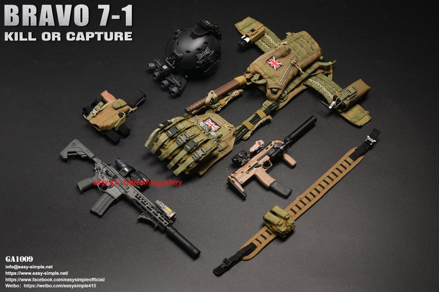EASY&SIMPLE GA1009 BRAVO 7-1 KILL OR CAPTURE 1/6 Limited Edition Action Figure
