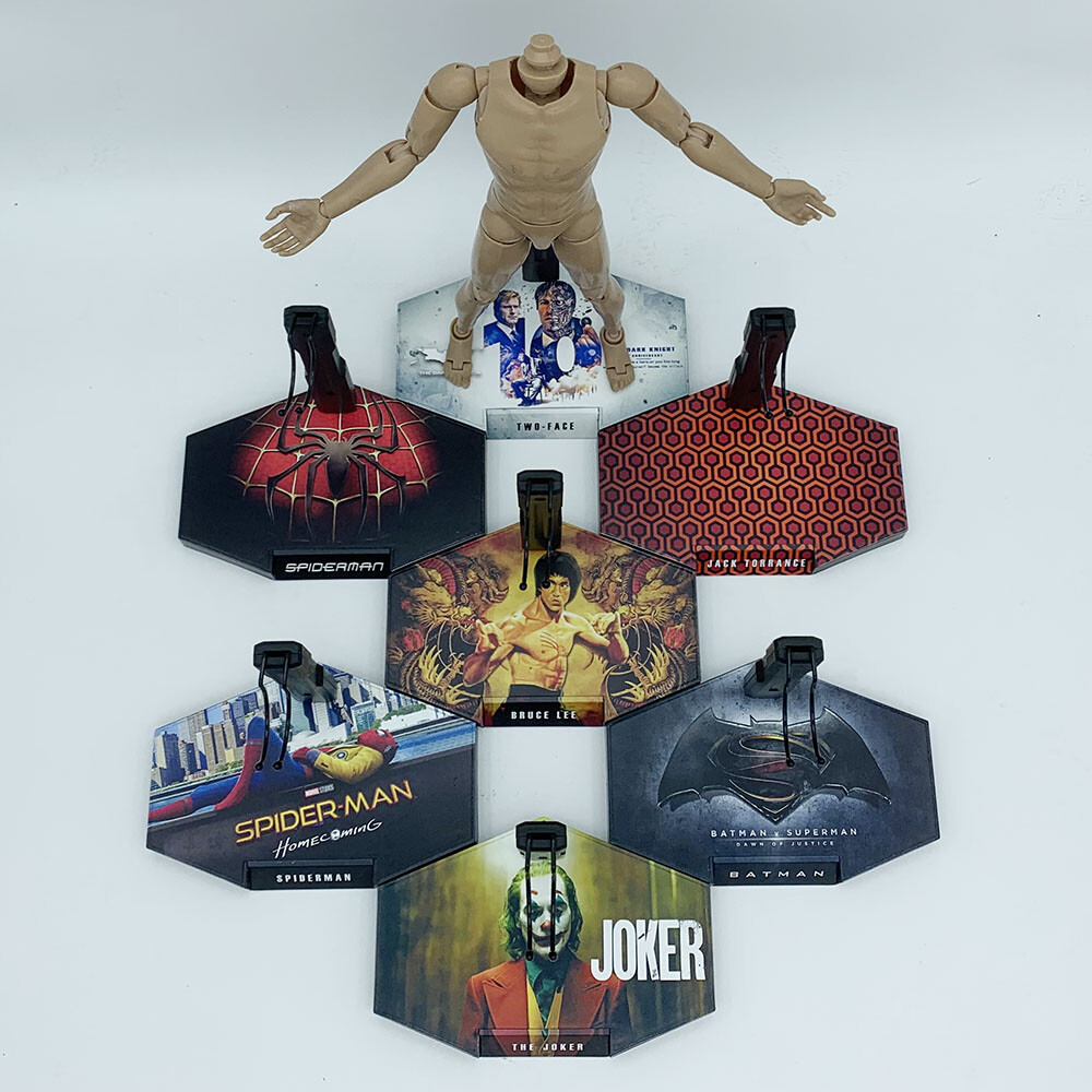 1/6 Scale Action Figure Display Stand Fight Club Customize