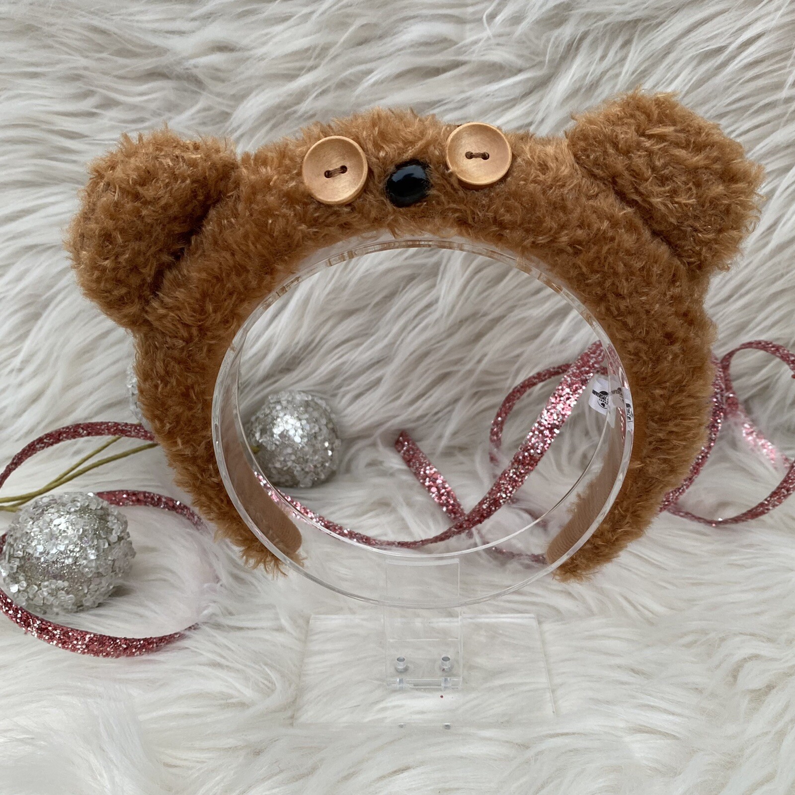 Universal Studios Despicable Me Minions Tim Bobs Bear Plush Minnie Ears Headband