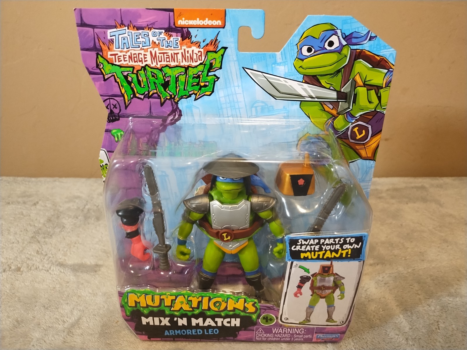 TMNT Teenage Mutant Ninja Turtles Mutations Mix N Match ARMORED LEO LEONARDO NEW