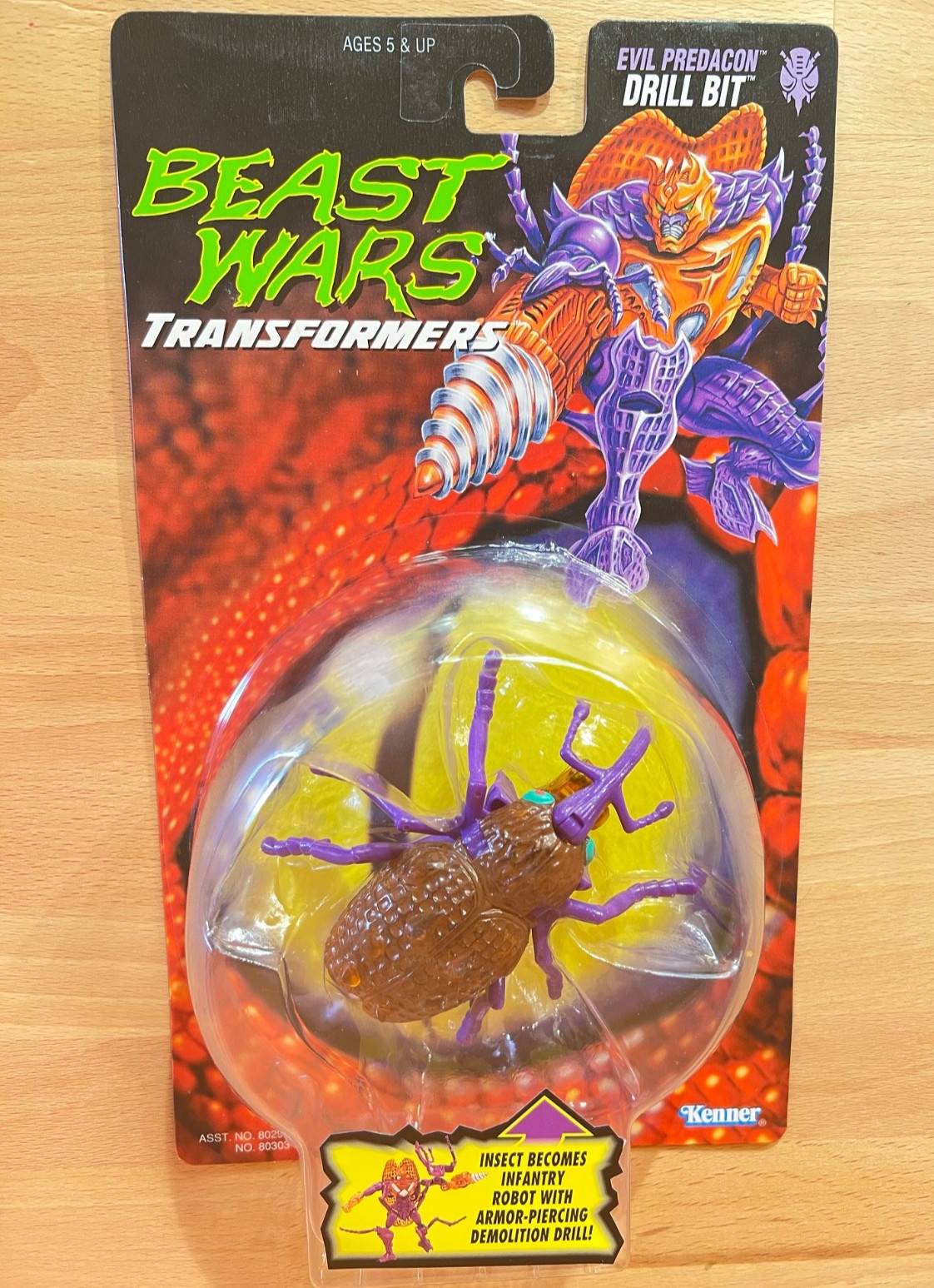 Beast Wars Transformers Drill Bit Predacon Kenner 1996 Action Figure NEW SEALED