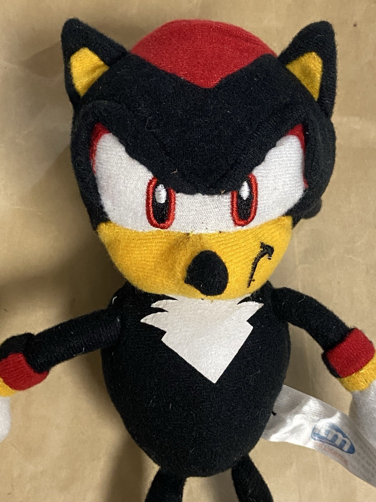 Sonic The Hedgehog Sonic X Shadow Plush Toy Gosh UK 10” Imperfect Used