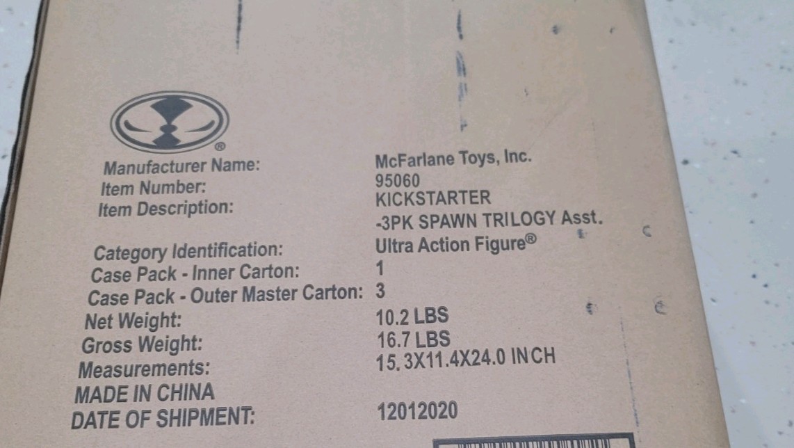 2020 McFarlane Spawn Classic Kickstarter Trilogy 3 Pack w/ Autograph NEW