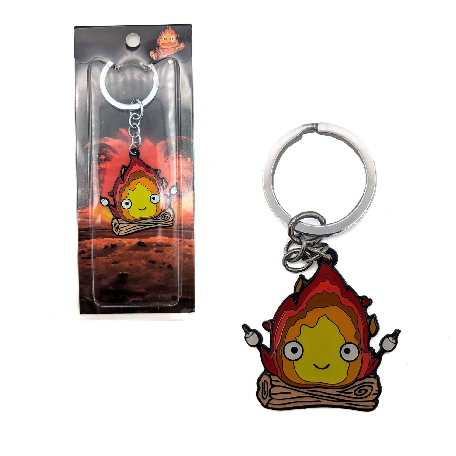 CALCIFER Howl&rsquo;s Moving Castle 1.5 in. Key Chain (Karushifa Anime KeyChain Charm)