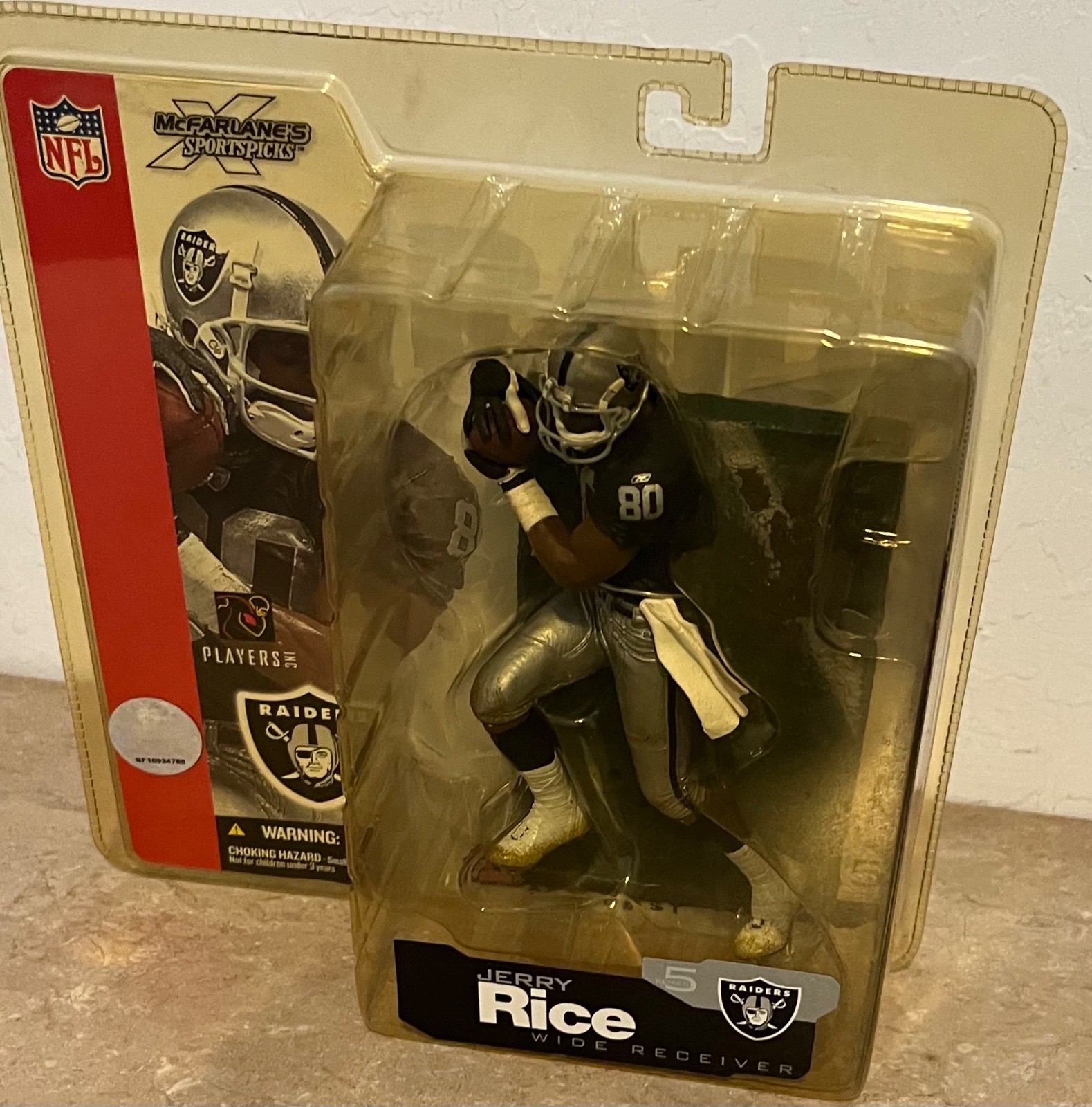 Jerry Rice Raiders McFarlane NFL Series 5 Figure Black Jersey