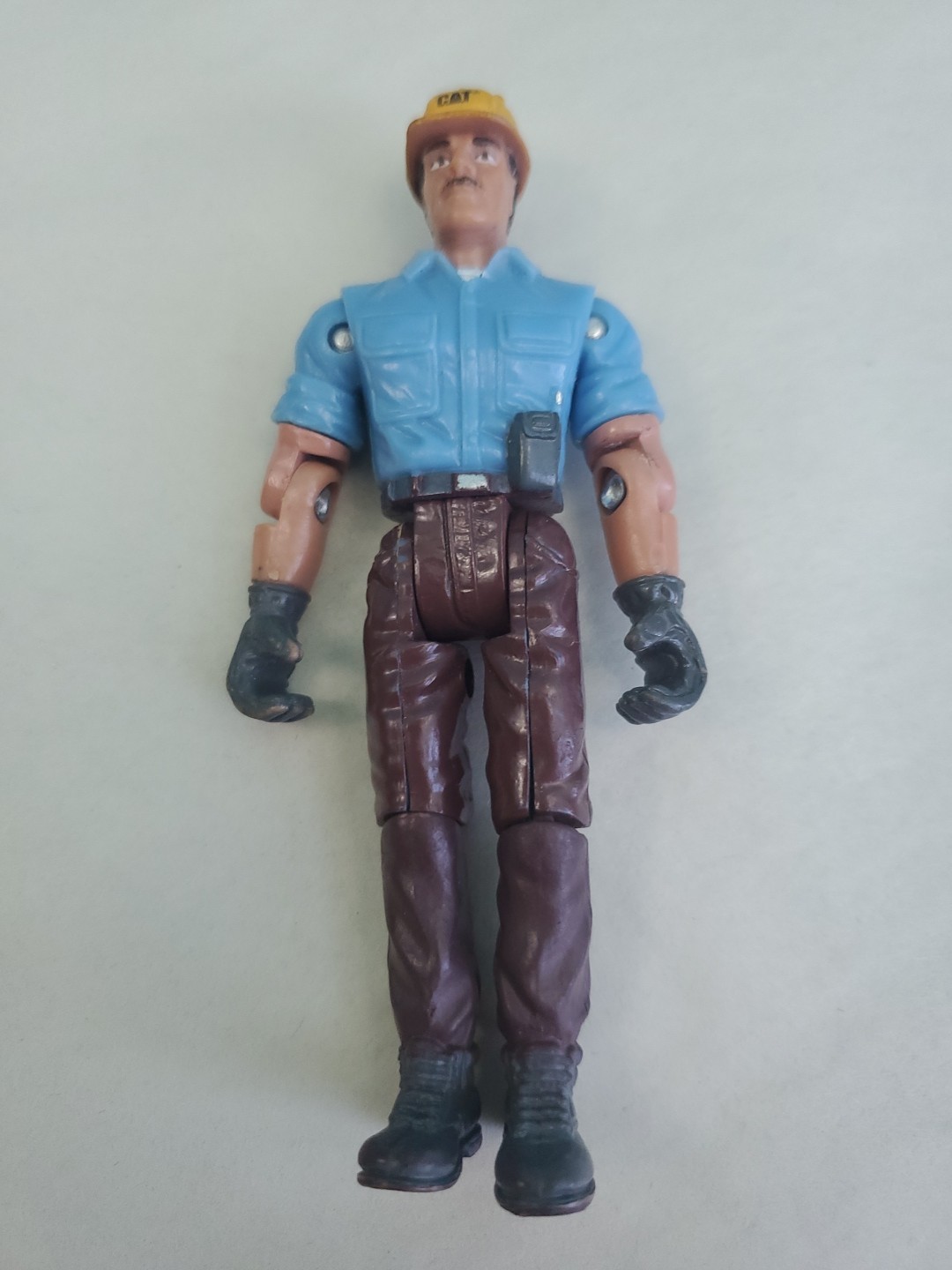 Vtg CAT Caterpillar Heavy Equipment Operator Construction Worker Action Figure