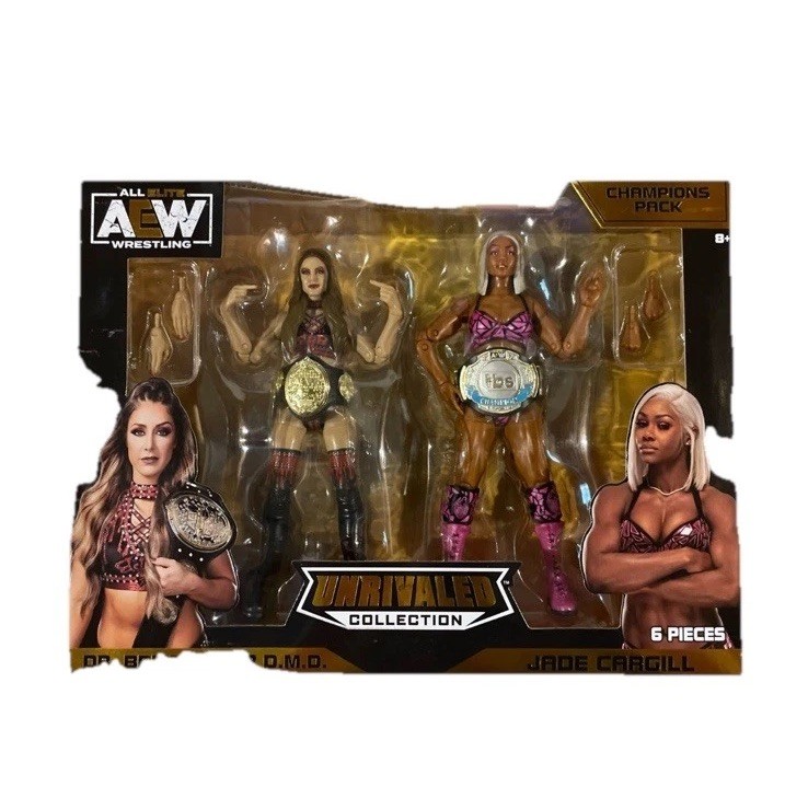AEW Unrivaled Collection DR. BRITT BAKER JADE CARGILL Champions 6&Prime; Figure 2 Pack