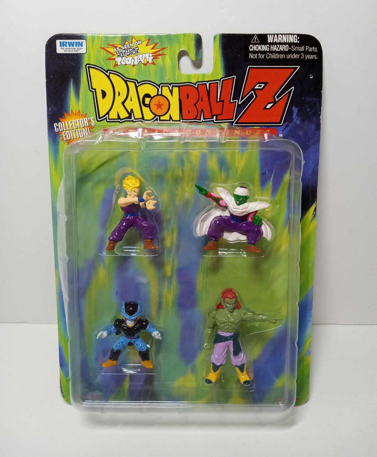 NEW DRAGON BALL Z The Saga Continues 1999 #4 Battle Set 4 MINI FIGURES * DMG BOX