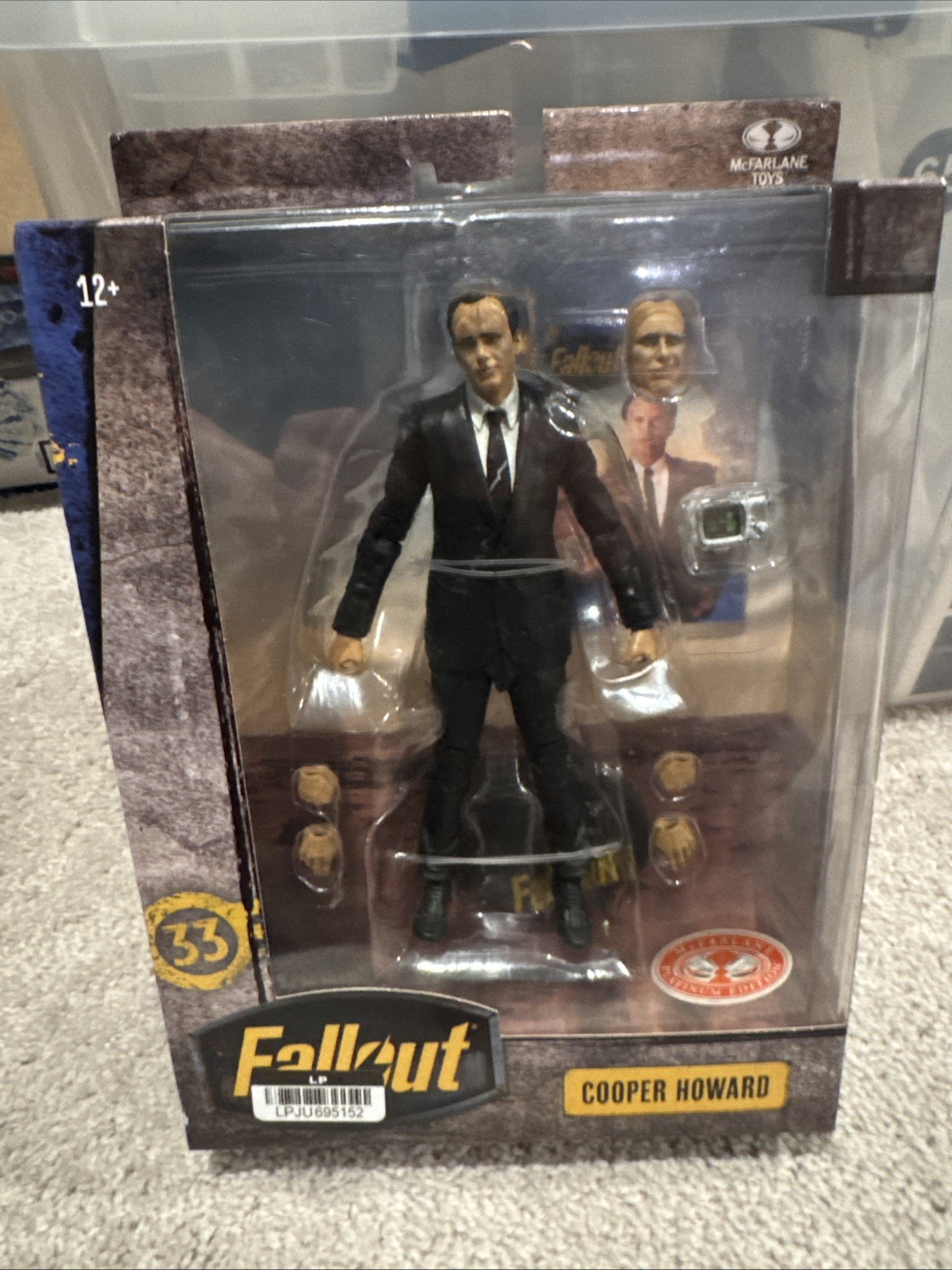 NEW 2025 Fallout COOPER HOWARD Season 2 McFarlane Toys Platinum Red 7&Prime; Figure