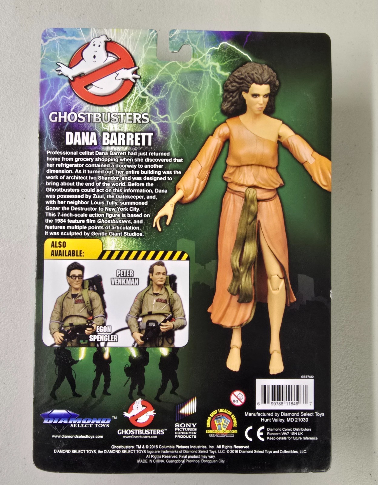 Ghostbusters Dana Barrett 7&Prime; Action Figure (2016, Diamond Select) NEW