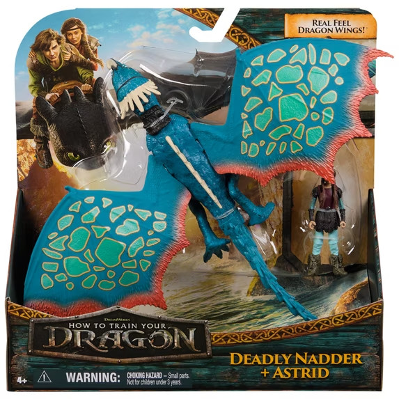 How To Train Your Dragon DEADLY NADDER And ASTRID Viking Duo Figures Ships Fast