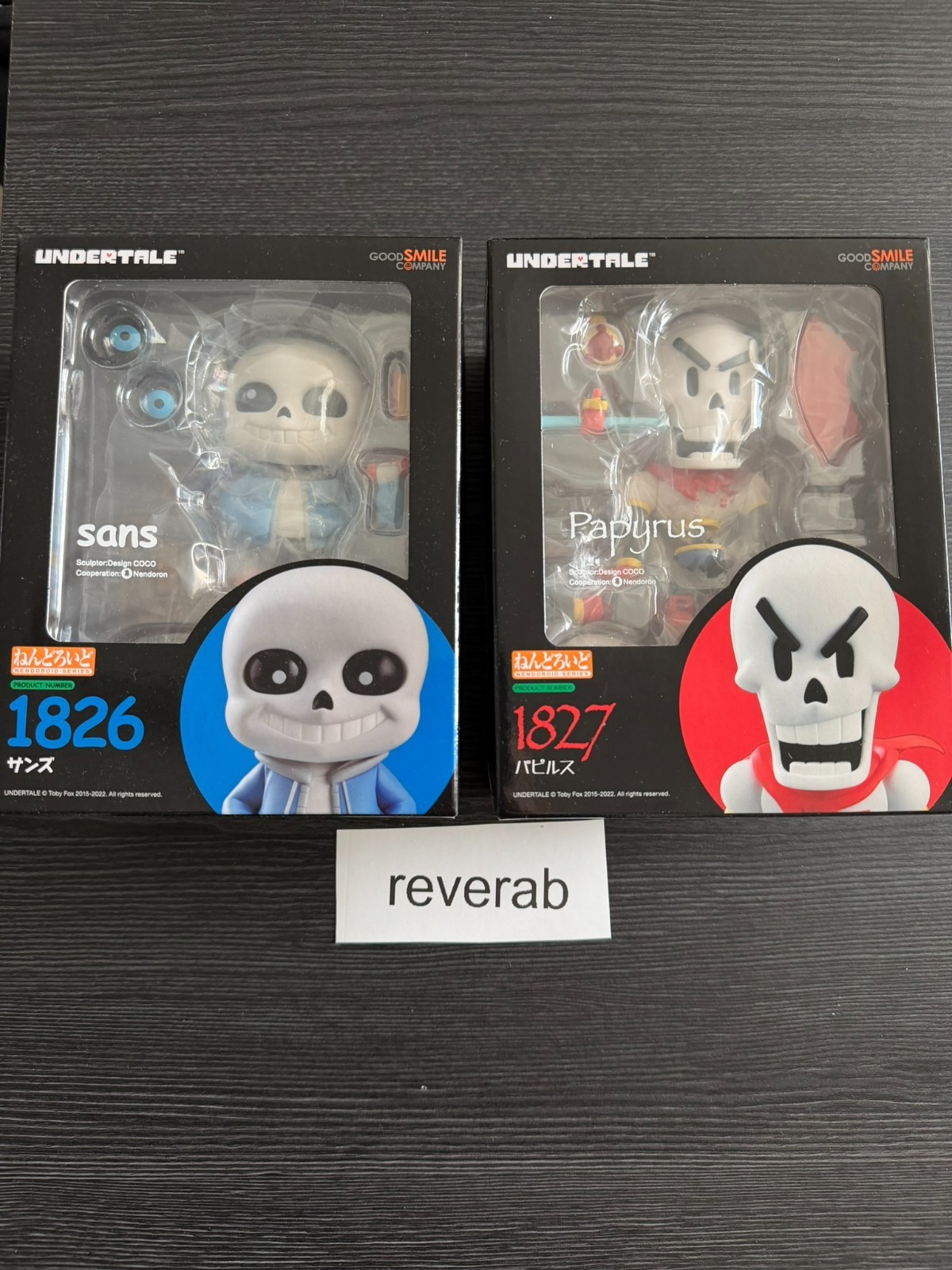 Good Smile Company New Undertale Sans #1826 & Papyrus #1827 Nendoroid ORIGINAL