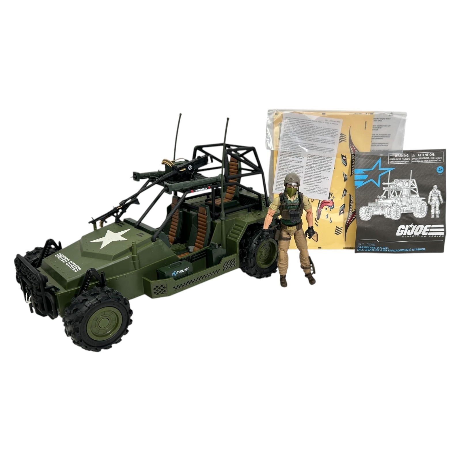 GI Joe Classified AWE Striker #171 Crankcase 6&Prime; Action Figure Vehicle Hasbro