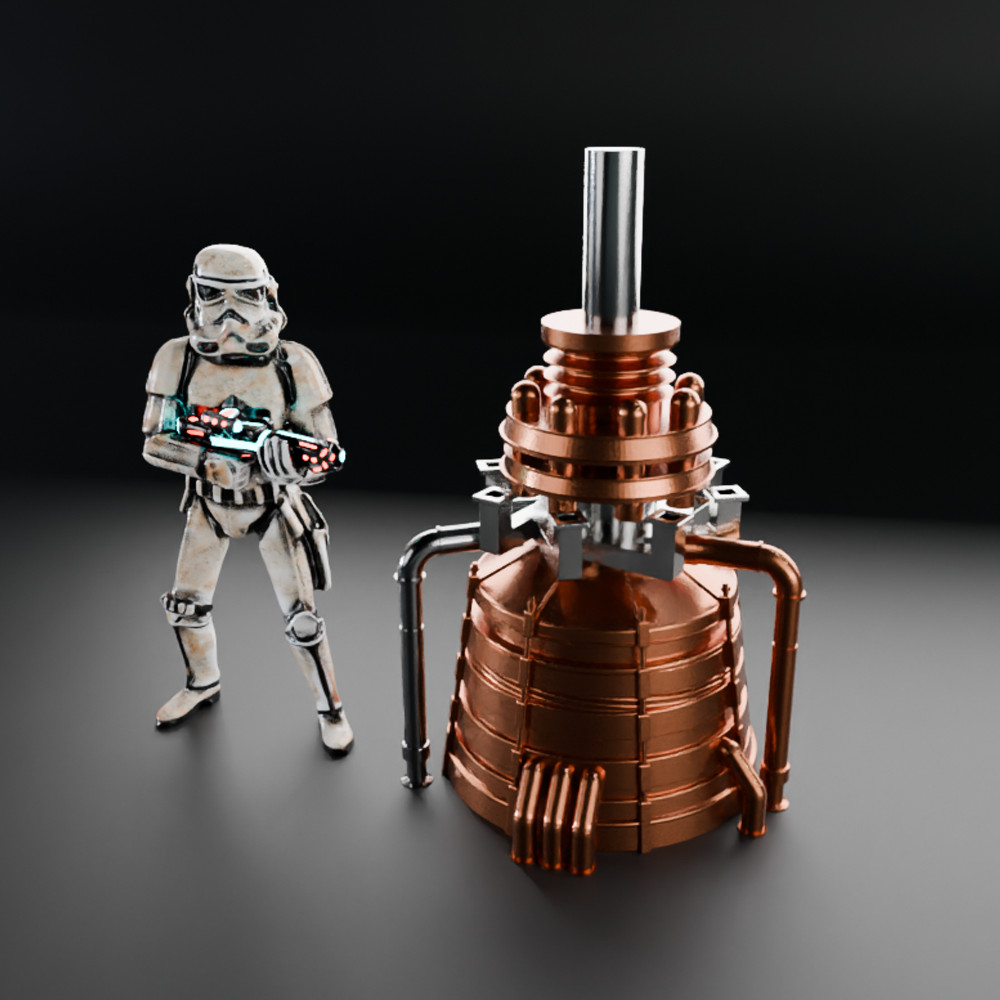 Jabba&rsquo;s Throne Room Boiler Attributes for 3.75&Prime; , 6&Prime; and 12&Prime; Figure Diorama