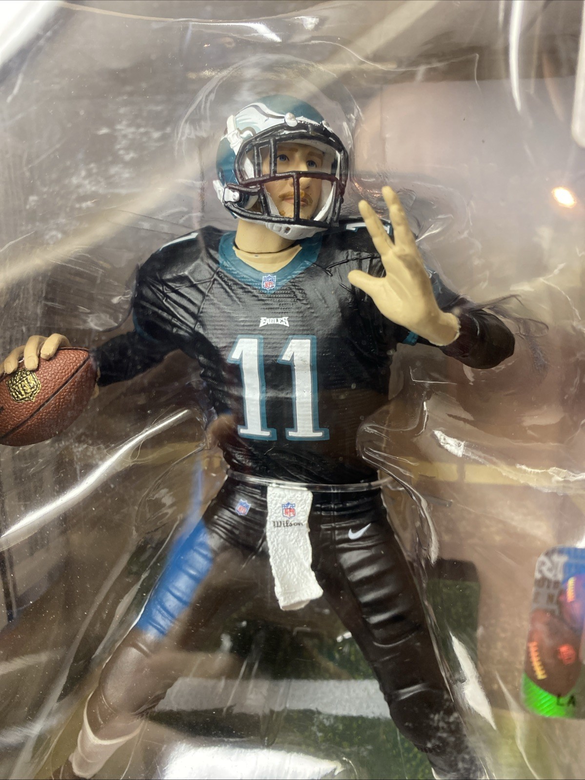 Mcfarlane Carson Wentz Philadelphia Eagles Madden 18 Ultimate Team BLACK JERSEY