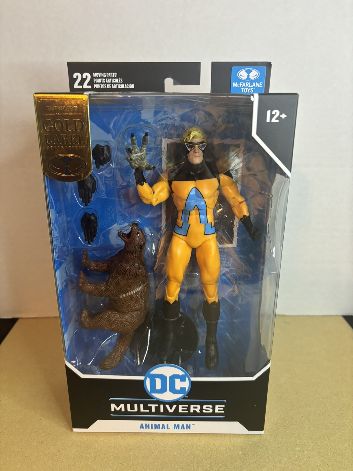 McFarlane DC Multiverse Gold Label ANIMAL MAN 7&Prime; Action Figure – NIB SEALED!!!
