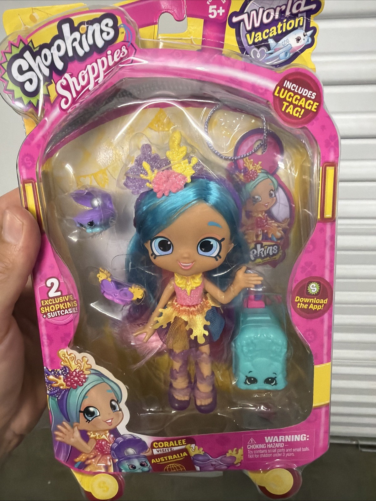 Shopkins Shoppies World Vacation Coralee Visit Australia New In Box, Damage Box