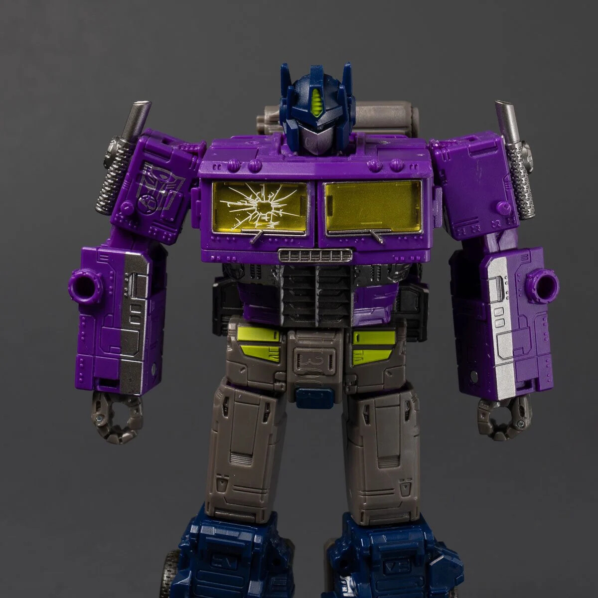 Transformers Generations Selects Shattered Glass Optimus Prime & Ratchet in hand