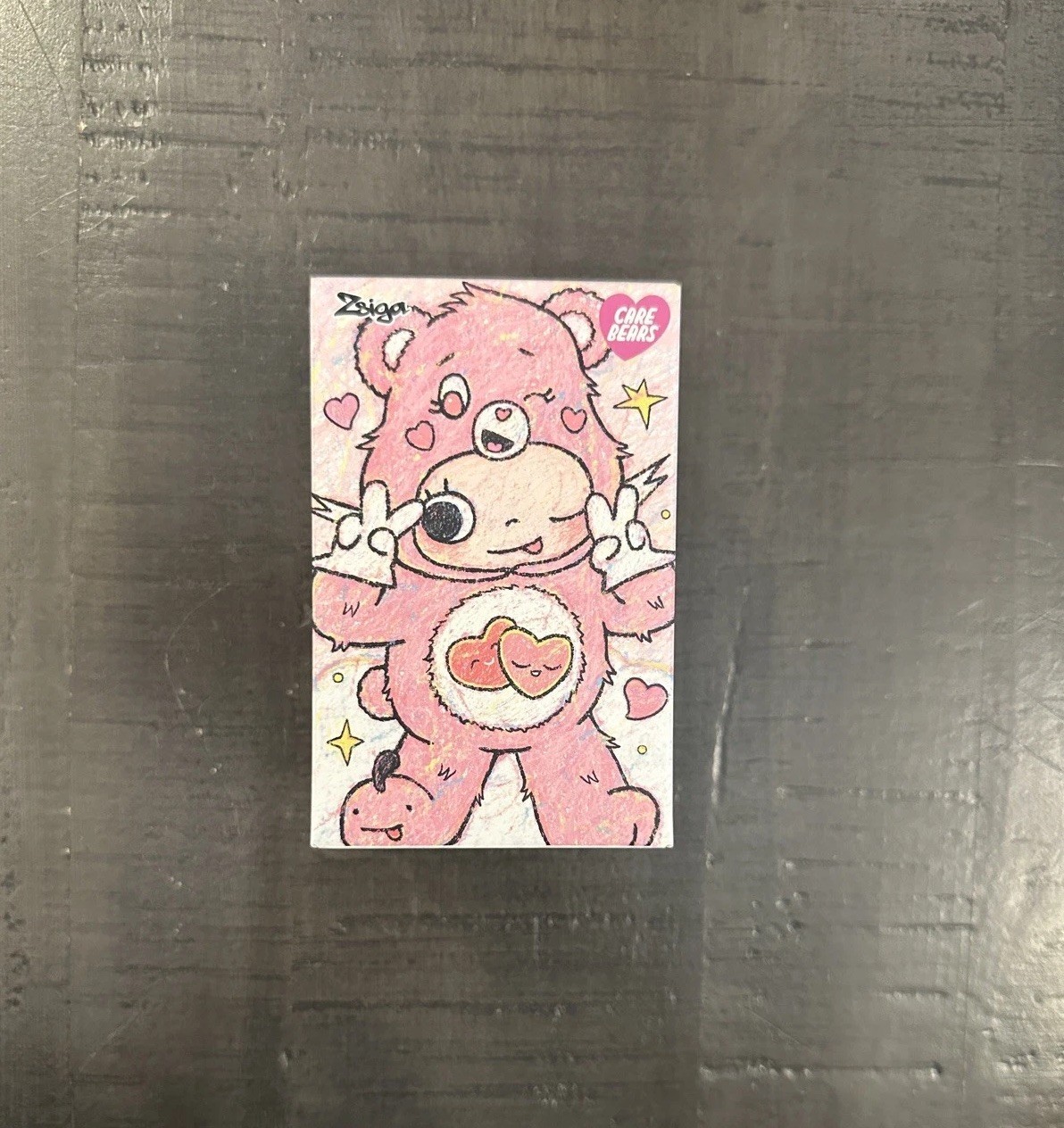 Popmart Zsiga × Care Bears Work Of Heart Bear Figure Pop Mart BNIB