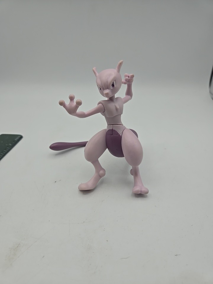 Pokemon Mewtwo Jazwares WCT Battle Feature Figure Wicked Cool Toys 4.5&Prime; Scale