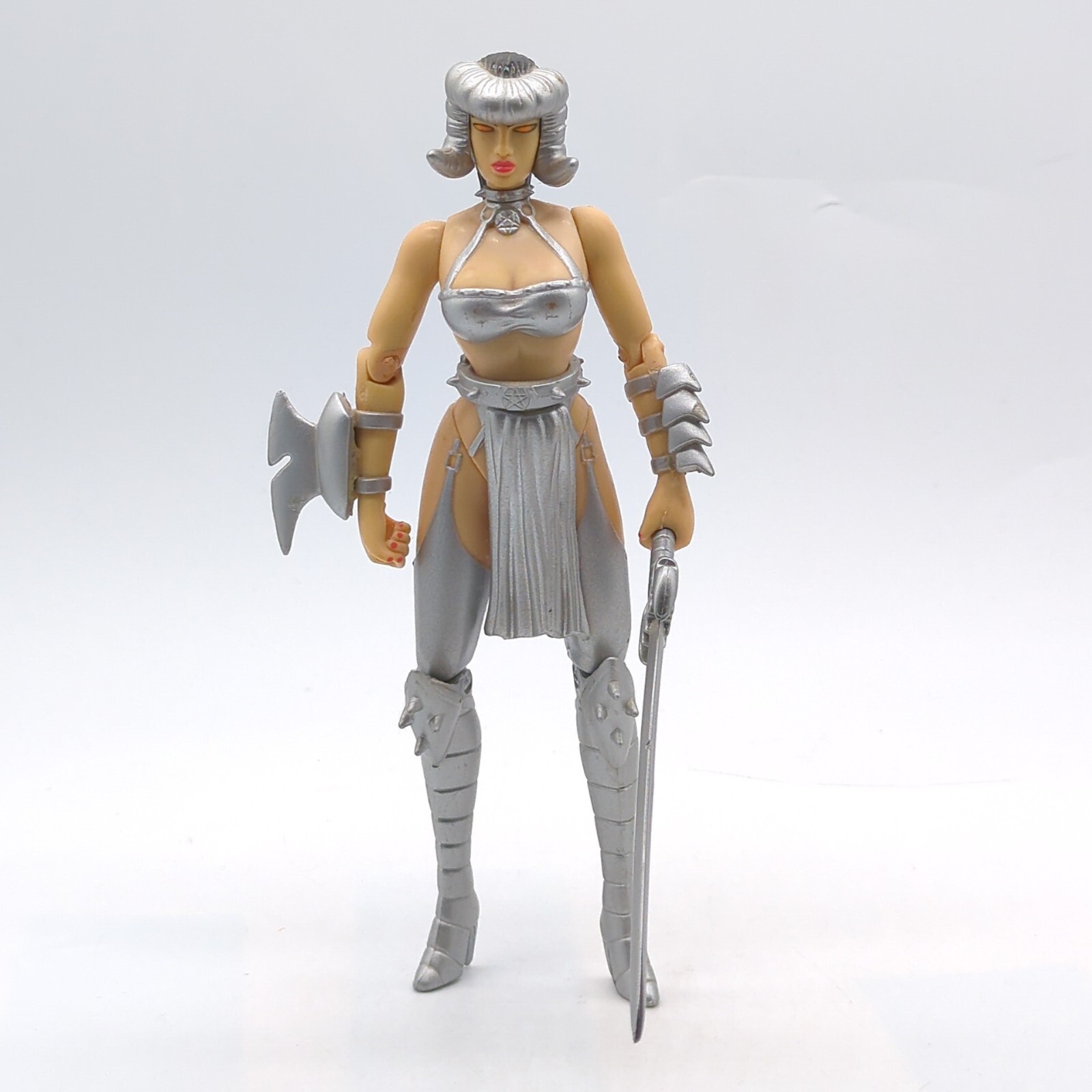 1998 Sisters of Darkness Platinum LETHA 6&Prime; Action Figure Skybolt Toys Loose