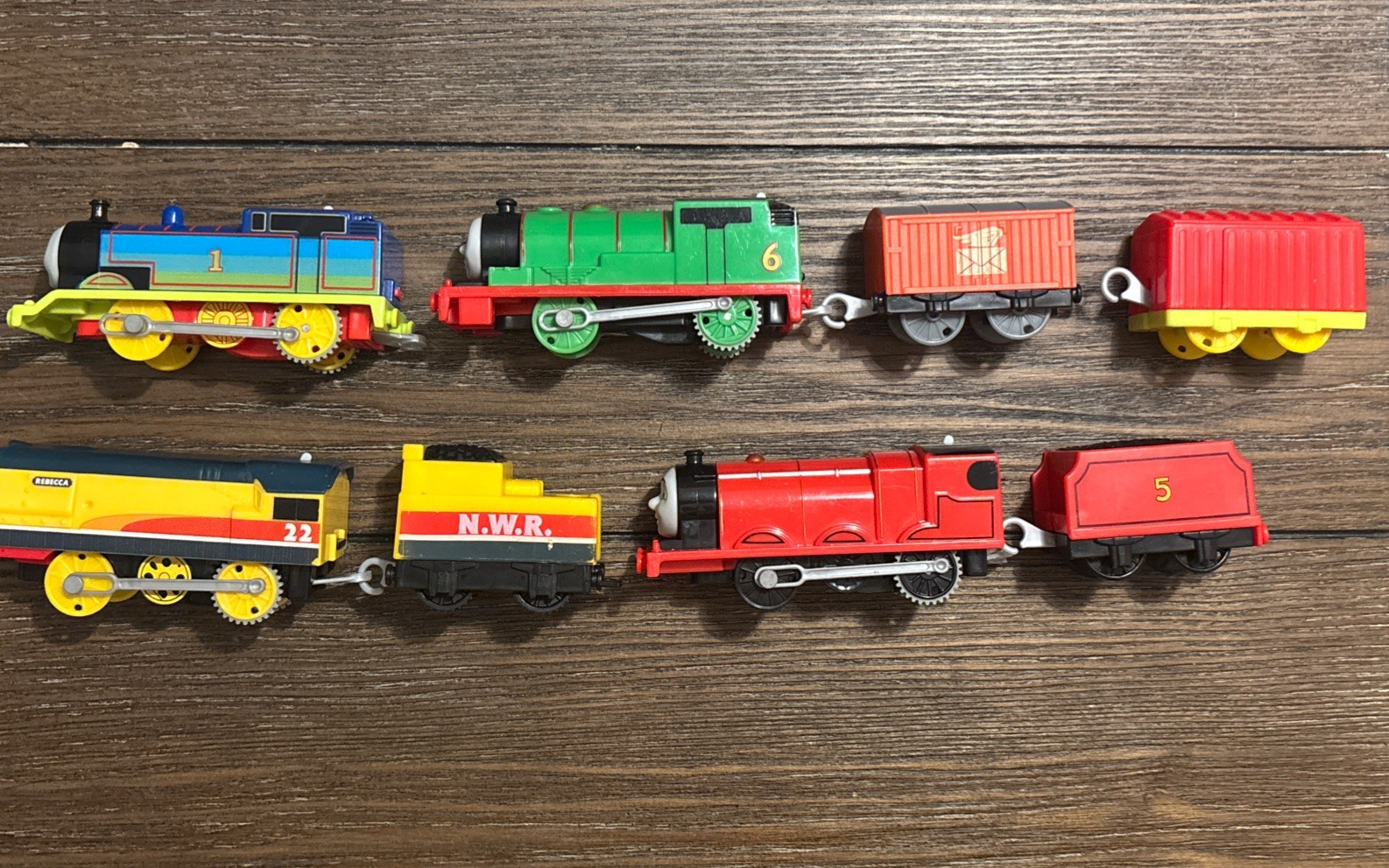 Lot Of 8 2013 Thomas Trackmaster Battery Powered Trains Engine Mattel Untested