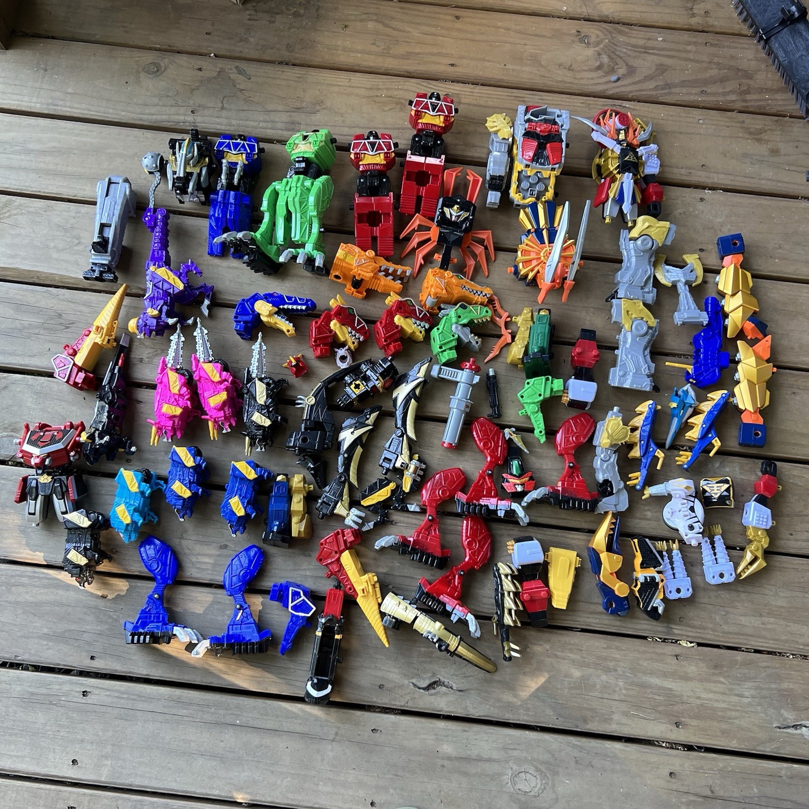 Power Rangers Dino Charge MEGAZORD Zord Builder Bandai Bundle Lot Of 70+ Parts