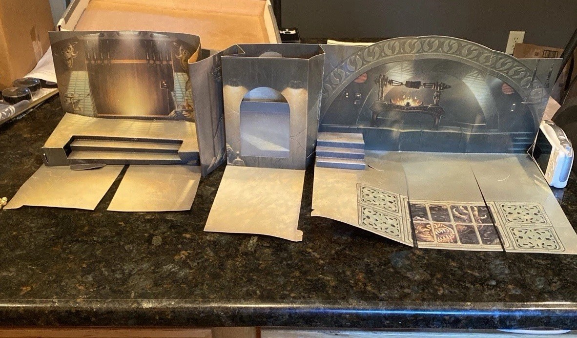 Star Wars 1998 Kenner Hasbro fold out cardboard diorama display backdrop only