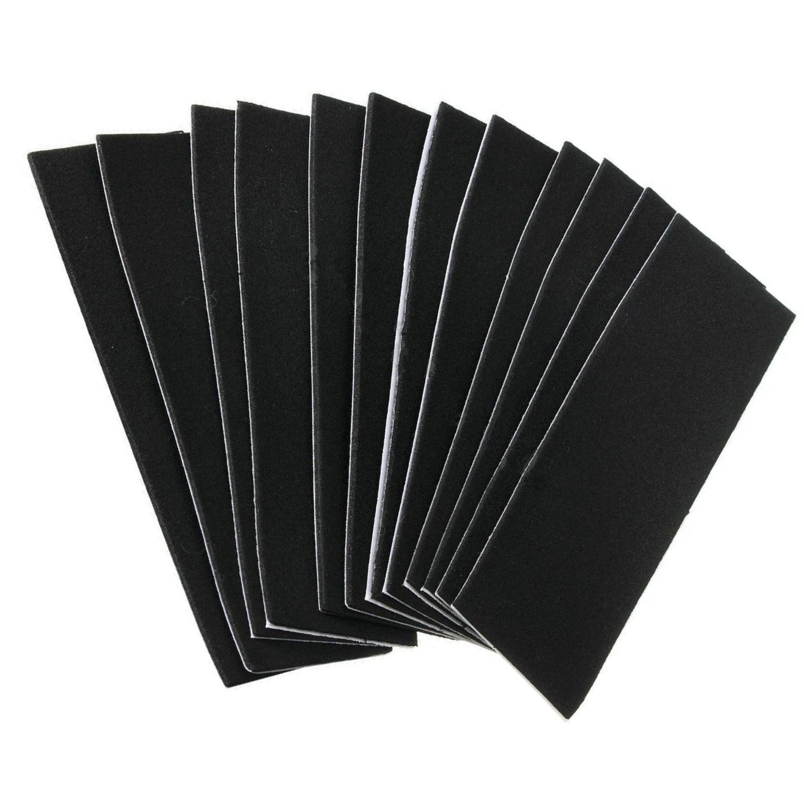12pcs Self-Adhesive Wooden Fingerboard Deck Grip TapeStickers Skateboard C