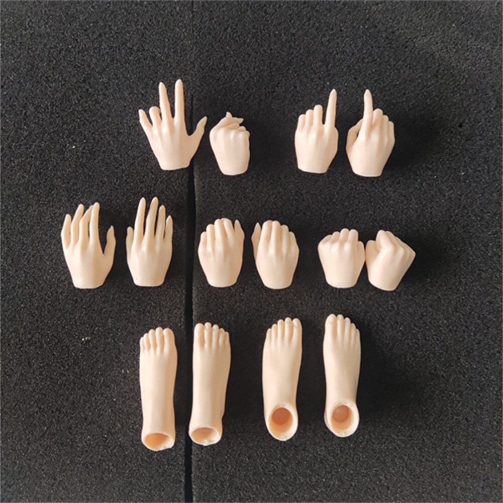 7 Pair 1/6 Female Hands Feet Accessories Model For 12 »PH TBL Action Figure Toy