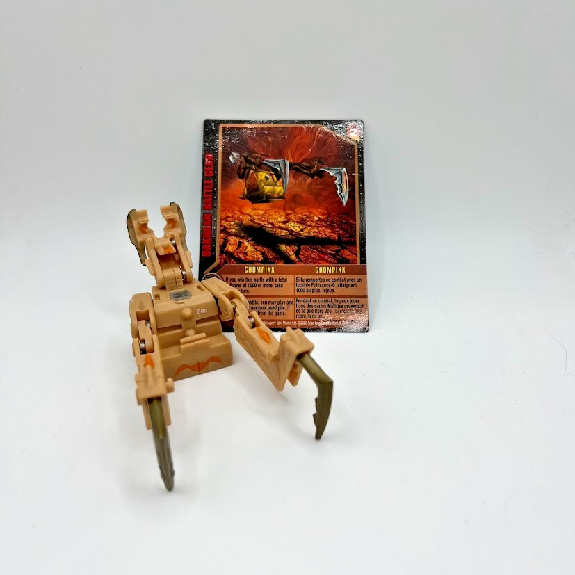 Bakugan Chompixx 80G Tan Subterra Battle Gear Gundalian Invaders Battle Brawlers