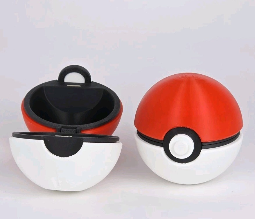 Functional Poke Ball Magnetic Close Easy Open Pokemon Storage Gift Box