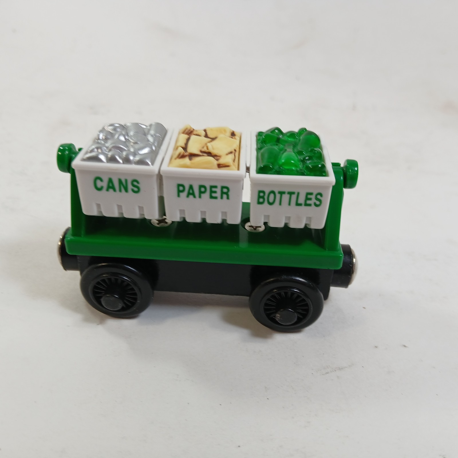 Thomas & Friends Recycling Bins Train Car Wooden Railway Train Cans Paper Bottle