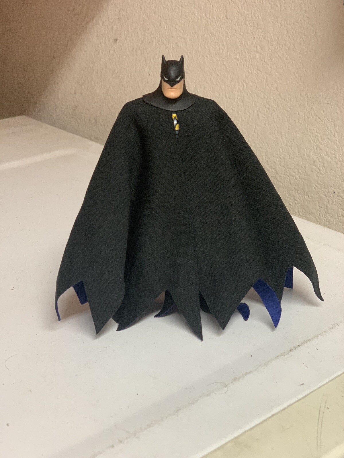 Custom Batman Animated CAPE ONLY 1/12 DC Collectibles Mcfarlane Not Figure