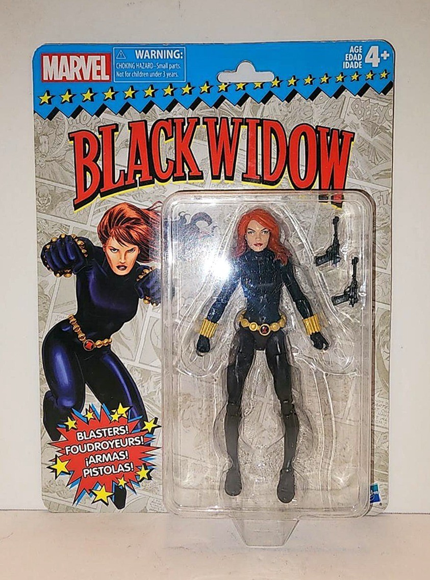 Marvel Legends Vintage Series Black Widow 6 Action Figure Retro MOC 2017