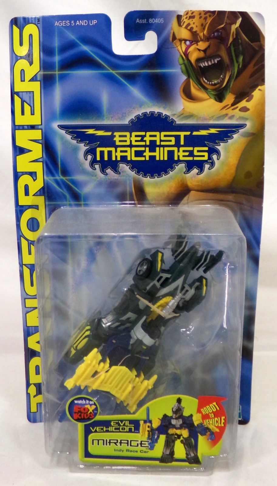 Transformers Beast Machines Basic Class Mirage Vehicon Hasbro 2000 New on Card