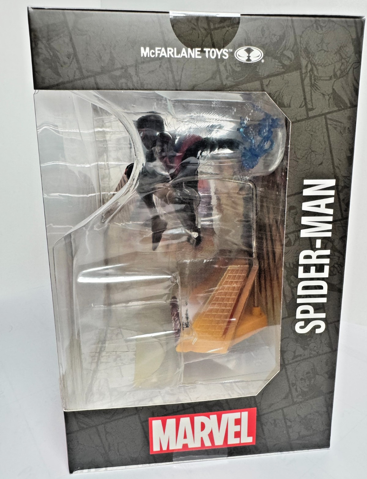 McFarlane Marvel Miles Morales Spider-Man #1 Resin Statue Figure w/ Comic MIB