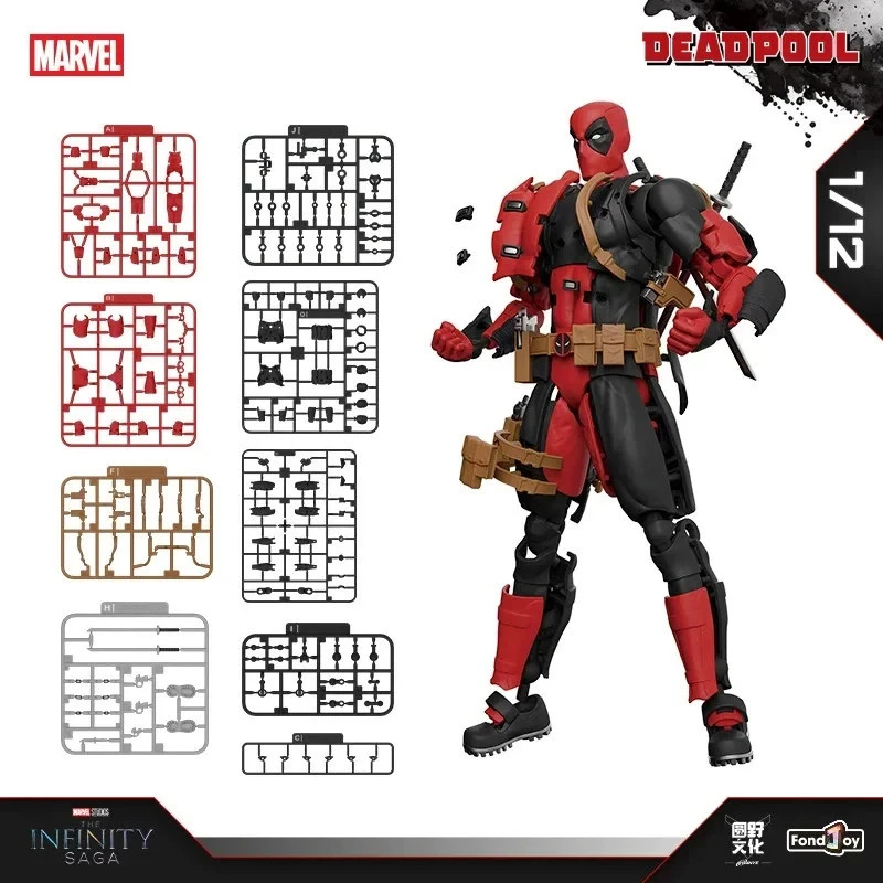 FONDJOY 1/12 Deadpool Infinity Saga Wade Wilson Ryan Reynolds 6&Prime; Action Figure