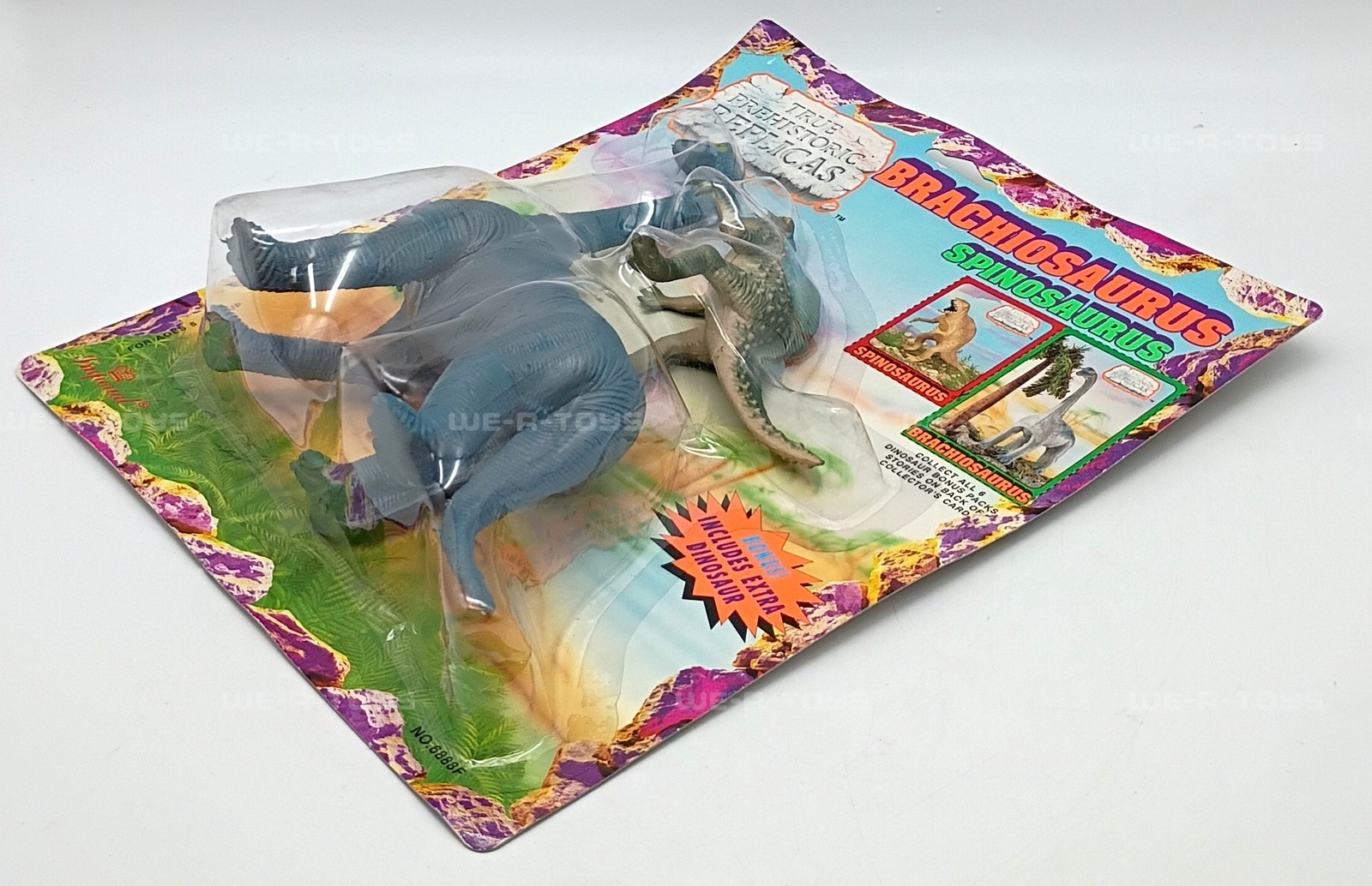 True Prehistoric Replicas Brachiosaurus & Spinosaurus Dinosaur Set Imperial 1992