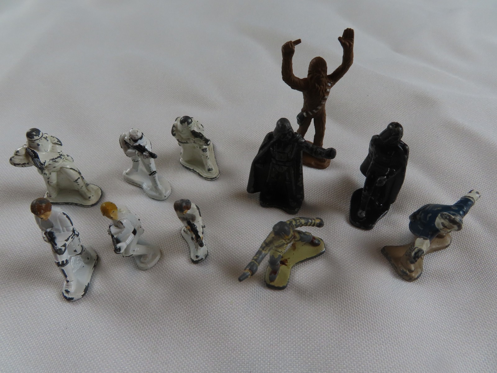 Vintage Star Wars LFL Micro Collection Die Cast Figures Lot Of 11 Kenner 1980