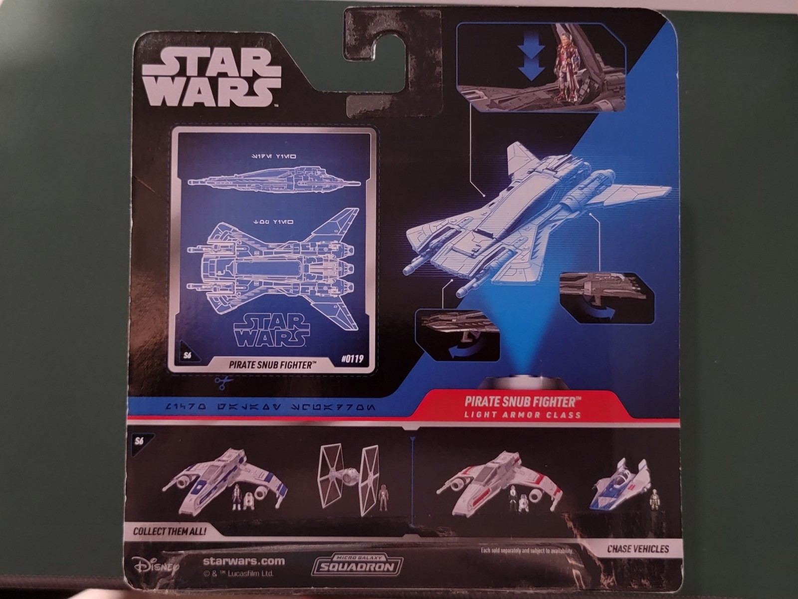 Star Wars Micro Galaxy Squadron Pirate Snub Fighter #0119 Jazwares