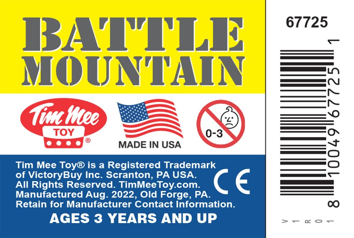 TimMee Battle Mountain Scenery – Dark Gray Figure Display & Play Terrain US Made
