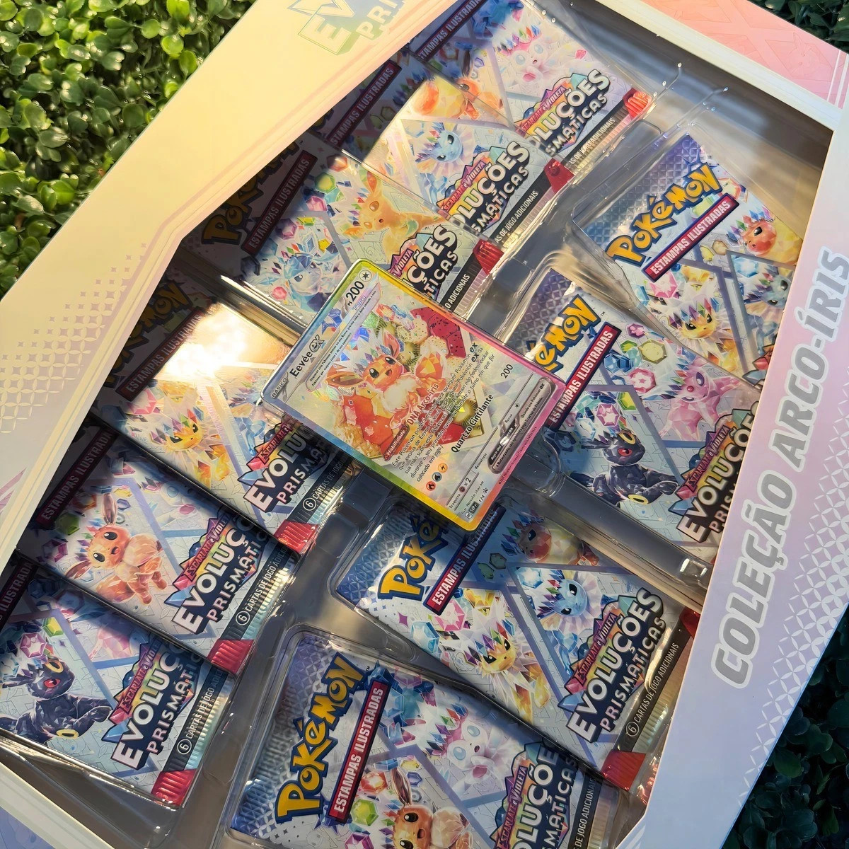 Pokemon Eevee Prismatic Evolutions Box 61 Cards Rainbow Collection TCG