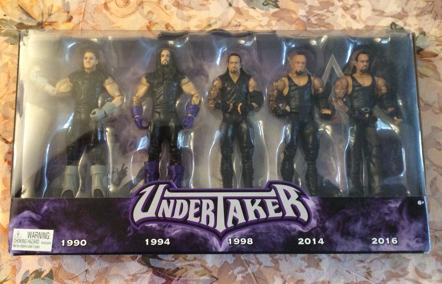 MATTEL WWE 2017 UNDERTAKER 5-PACK ACTION FIGURE 1990,1994,1998,2014,2016 MIP.