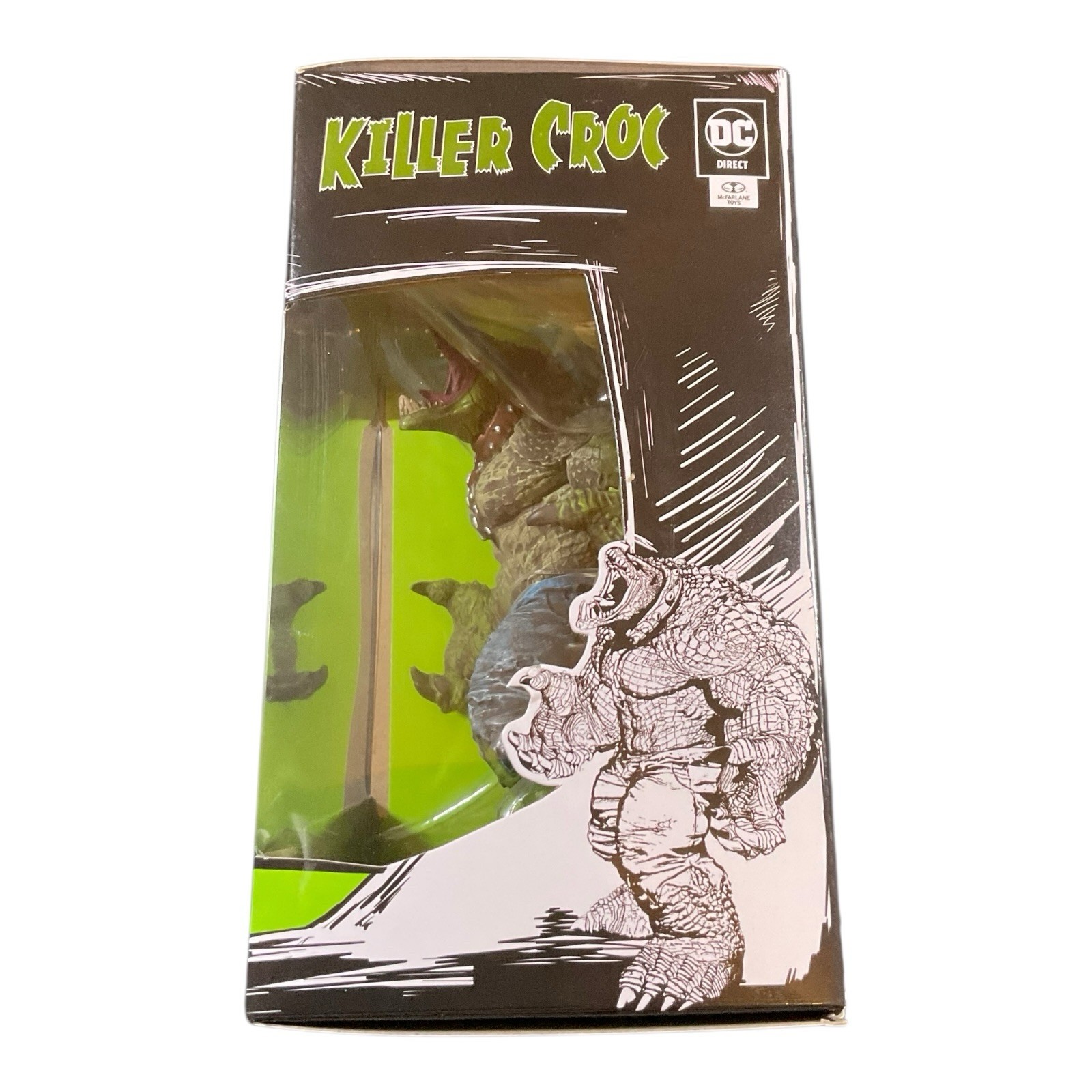 DC Direct Todd’s Mods Killer Croc Vinyl Figure – 4.5&Prime; Scale Posed Figure In Hand